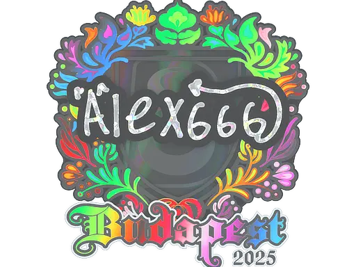 Sticker | alex666 (Holo) | Budapest 2025