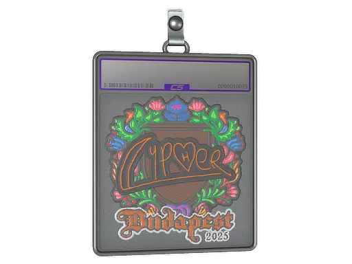 Sticker Slab | Cypher (Embroidered) | Budapest 2025