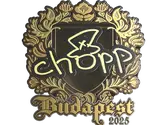 Sticker | chopper (Gold) | Budapest 2025 image