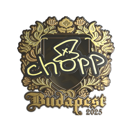 Sticker | chopper (Gold) | Budapest 2025 image