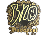 Sticker | br0 (Gold) | Budapest 2025 image