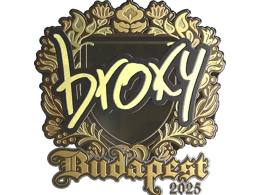 Sticker | broky (Gold) | Budapest 2025