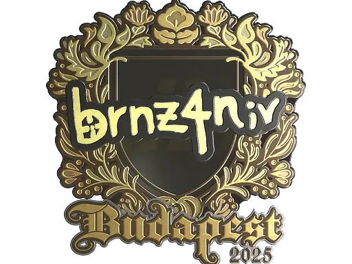 Sticker | brnz4n (Gold) | Budapest 2025