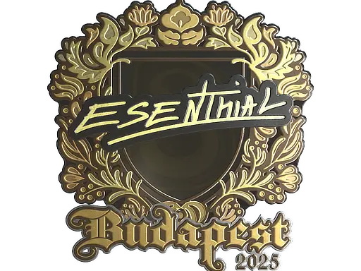 Sticker | esenthial (Gold) | Budapest 2025