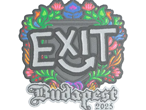 Sticker | exit (Embroidered) | Budapest 2025