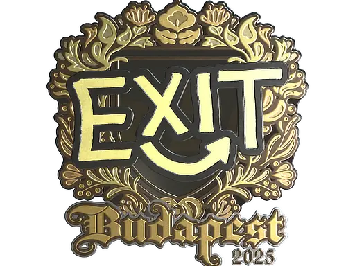 Sticker | exit (Gold) | Budapest 2025