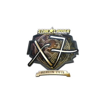 Sticker | xseveN (Gold) | Berlin 2019