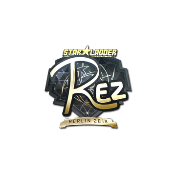 Sticker | REZ (Gold) | Berlin 2019