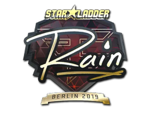 Sticker | rain (Gold) | Berlin 2019