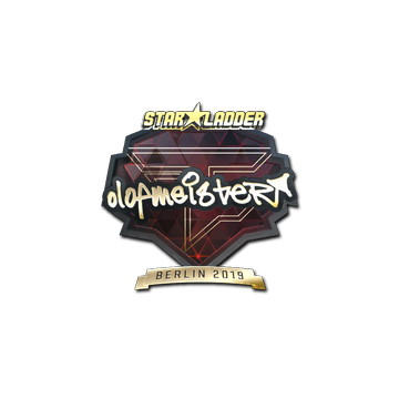 Sticker | olofmeister (Gold) | Berlin 2019