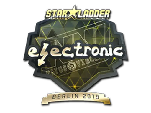 Sticker | electronic (Gold) | Berlin 2019