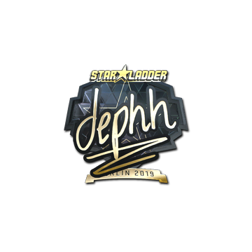 Sticker | dephh (Gold) | Berlin 2019