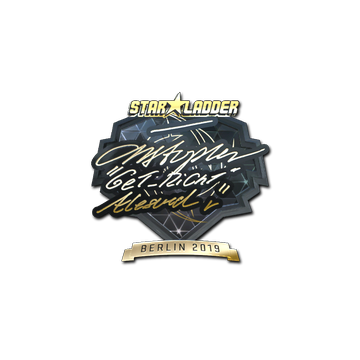 Sticker | GeT_RiGhT (Gold) | Berlin 2019