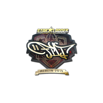 Sticker | FL1T (Gold) | Berlin 2019