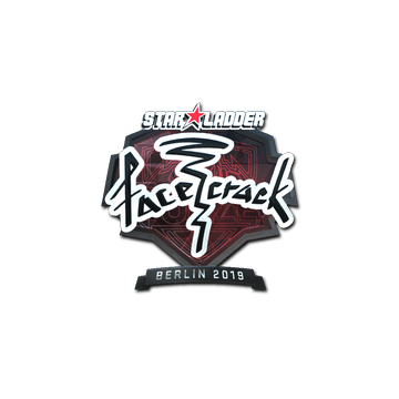 Sticker | facecrack (Foil) | Berlin 2019