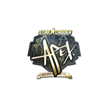 Sticker | apEX (Gold) | Berlin 2019