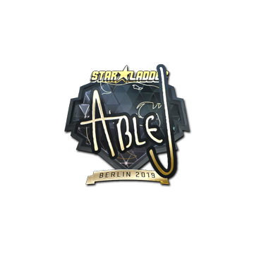 Sticker | ableJ (Gold) | Berlin 2019