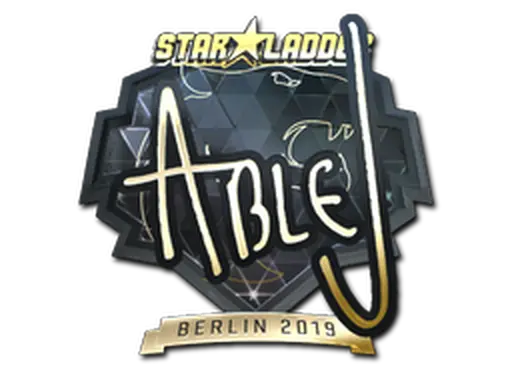 Sticker | ableJ (Gold) | Berlin 2019