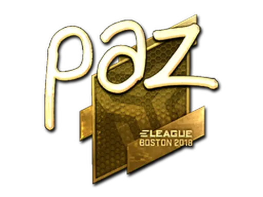 Sticker | paz (Gold) | Boston 2018