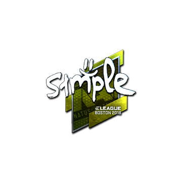 Sticker | s1mple (Foil) | Boston 2018