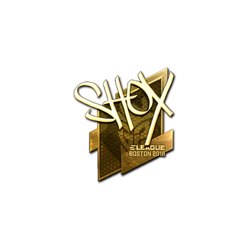 Sticker | shox (Gold) | Boston 2018