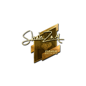 Sticker | ShahZaM (Gold) | Boston 2018
