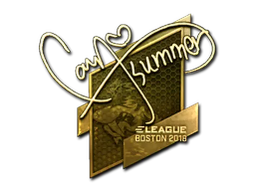 Sticker | Summer (Gold) | Boston 2018