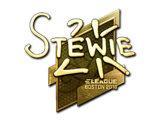 Sticker | Stewie2K (Gold) | Boston 2018
