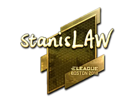 Sticker | stanislaw (Gold) | Boston 2018