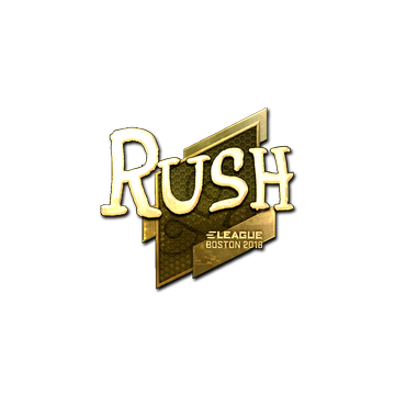 Sticker | RUSH (Gold) | Boston 2018