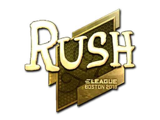 Sticker | RUSH (Gold) | Boston 2018