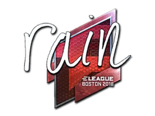 Sticker | rain (Foil) | Boston 2018