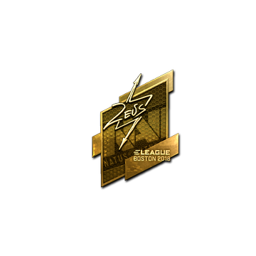 Sticker | Zeus (Gold) | Boston 2018