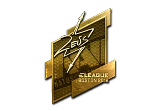 Sticker | Zeus (Gold) | Boston 2018