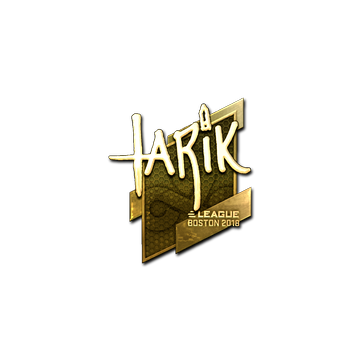 Sticker | tarik (Gold) | Boston 2018