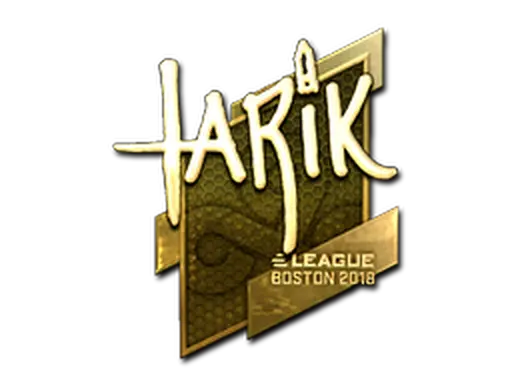 Sticker | tarik (Gold) | Boston 2018