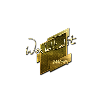 Sticker | WorldEdit (Gold) | Boston 2018