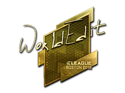 Sticker | WorldEdit (Gold) | Boston 2018