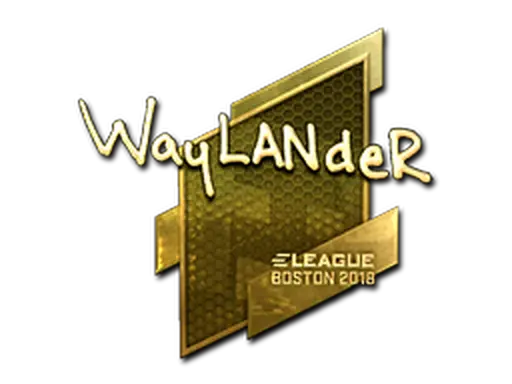 Sticker | wayLander (Gold) | Boston 2018