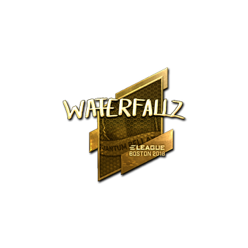 Sticker | waterfaLLZ (Gold) | Boston 2018