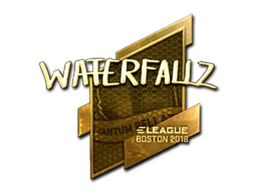 Sticker | waterfaLLZ (Gold) | Boston 2018