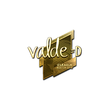 Sticker | v4lde (Gold) | Boston 2018