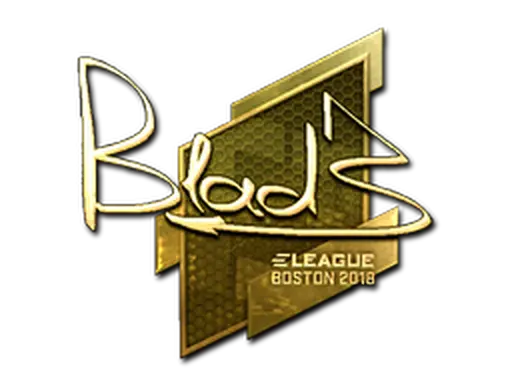 Sticker | B1ad3 (Gold) | Boston 2018