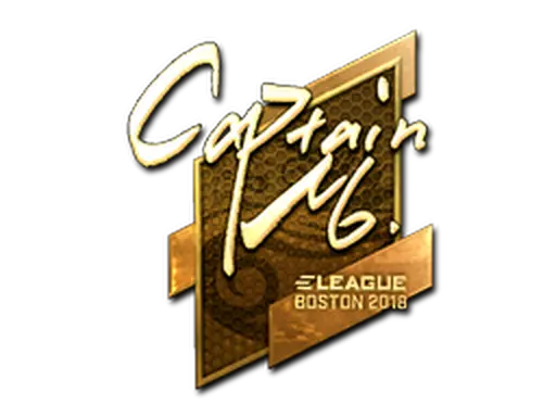 Sticker | captainMo (Gold) | Boston 2018