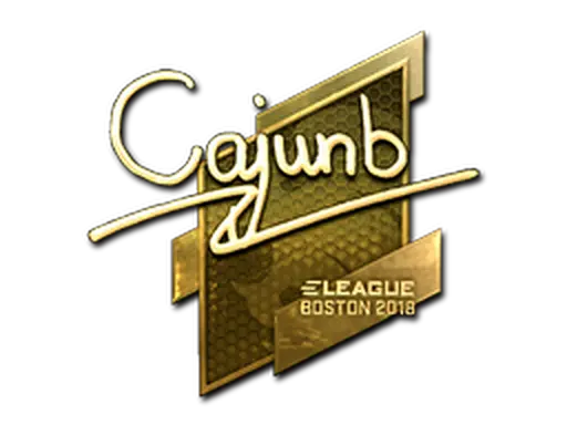 Sticker | cajunb (Gold) | Boston 2018