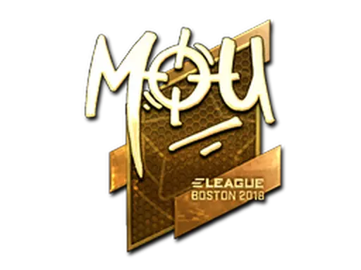 Sticker | mou (Gold) | Boston 2018