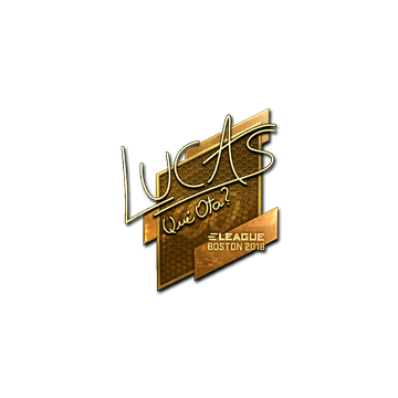 Sticker | LUCAS1 (Gold) | Boston 2018