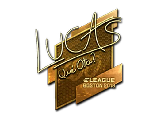 Sticker | LUCAS1 (Gold) | Boston 2018