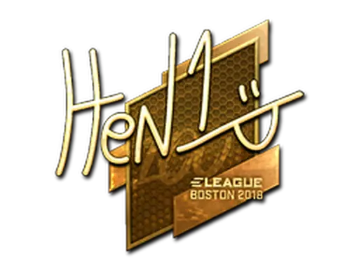 Sticker | HEN1 (Gold) | Boston 2018