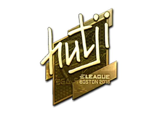 Sticker | hutji (Gold) | Boston 2018